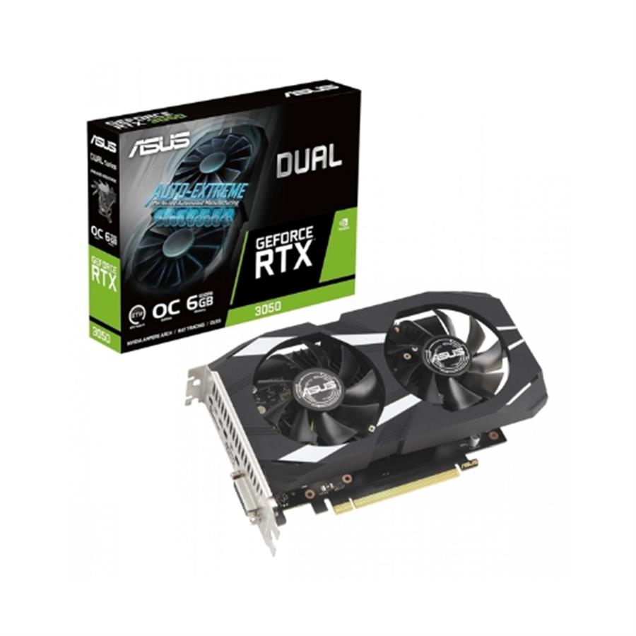 Placa de Video Asus Dual RTX 3050 O6GB