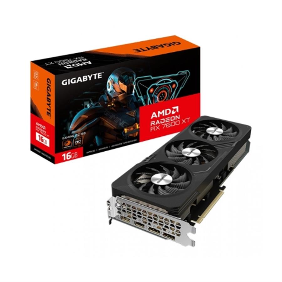 Placa de Video Gigabyte Radeon RX 7600XT Gaming OC 16GB