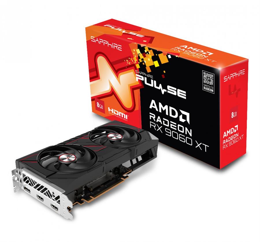 Placa de Video Sapphire Pulse RX 9060 XT Gaming OC 8GB
