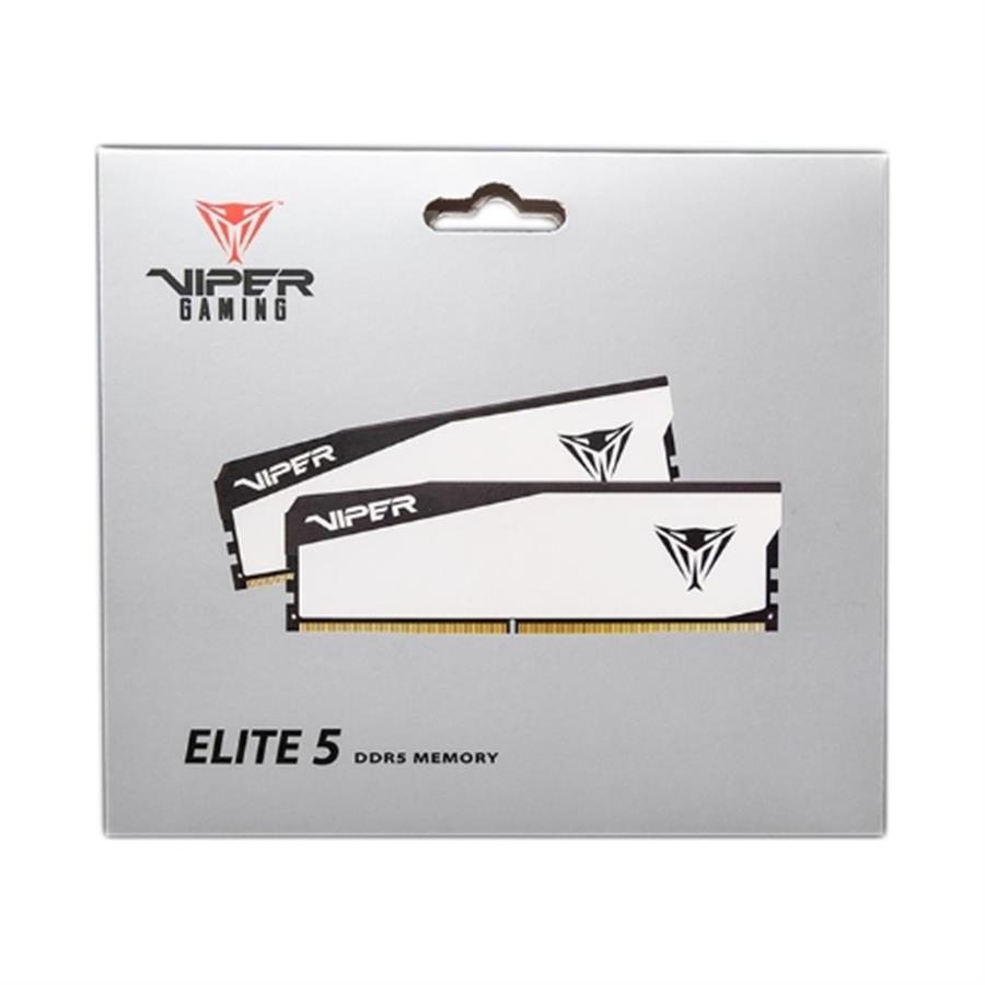 Memoria Patriot DDR5 Viper Elite 5 32GB CL30 6000MT/s White/Black HS Kit