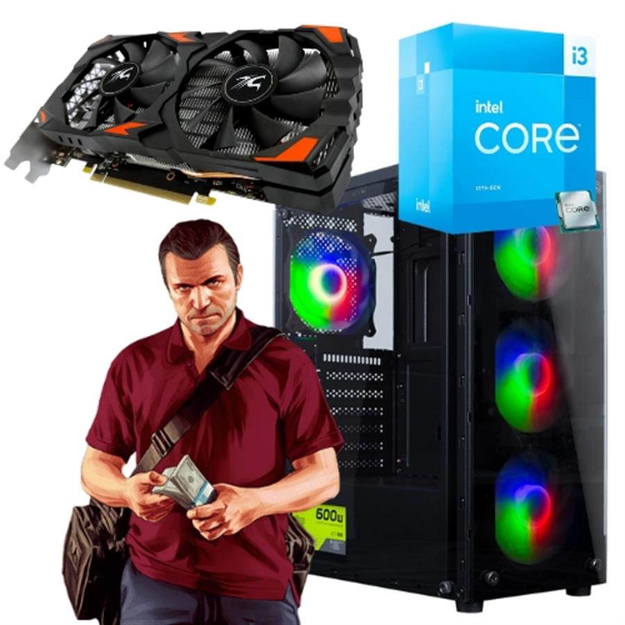 PC Armada Intel | Base | I3 13100F | 16GB DDR4 | 512GB NvMe | RX 580 8GB