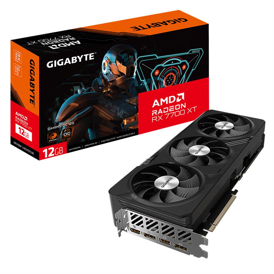 Placa de Video Gigabyte Radeon RX 7700 XT Gaming OC 12GB