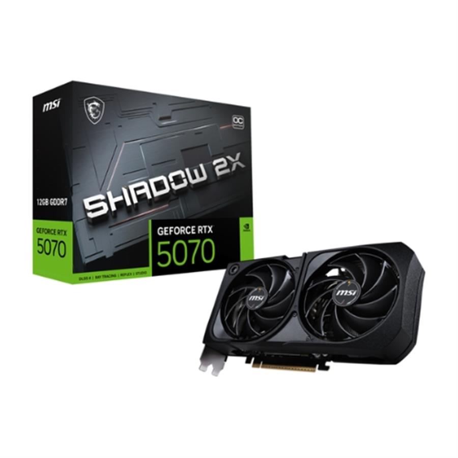 Placa de Video MSI GeForce RTX 5070 Shadow 2X 12GB OC