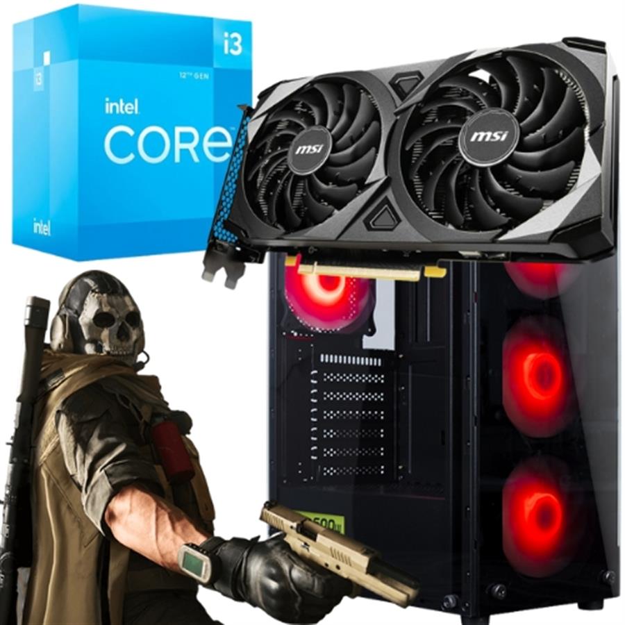 PC Armada Intel | SolidBoost | Core I3-12100  | DDR4 16GB | SSD 480GB | RTX 3060 12GB