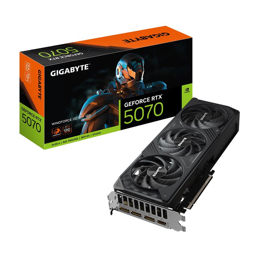 Placa de Video Gigabyte Geforce RTX 5070 Windforce OC SFF 12GB