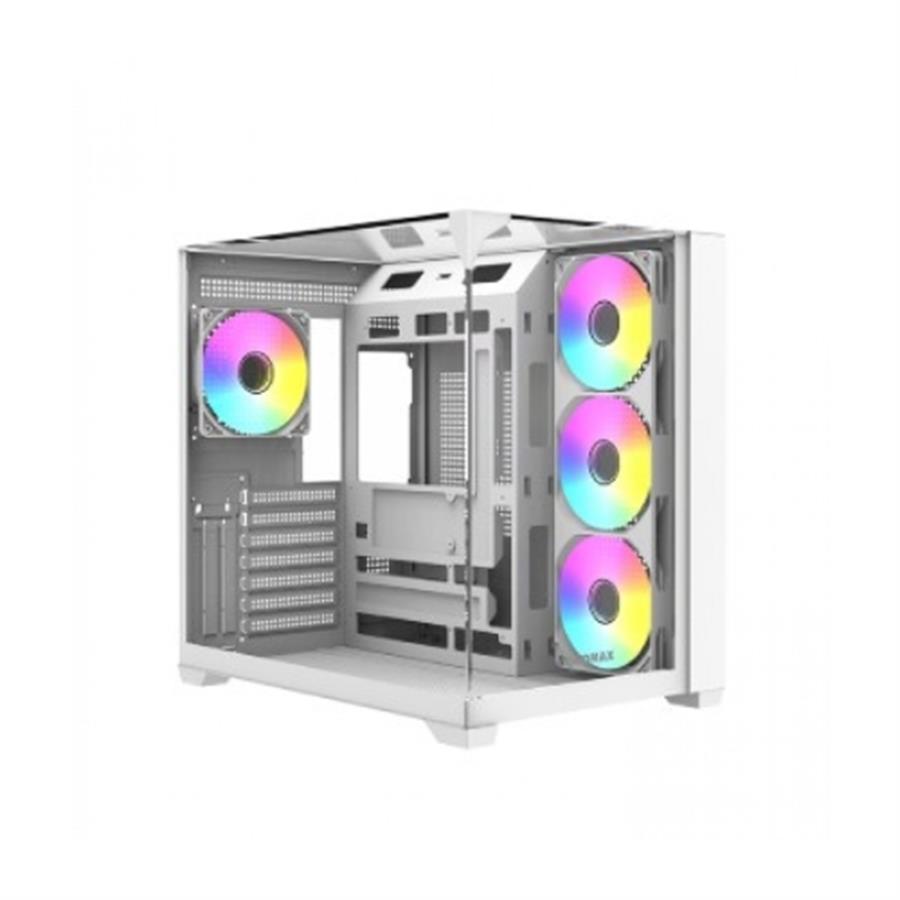Gabinete Gamer Raidmax Infinita I620 Fishtank ARGB Glass White