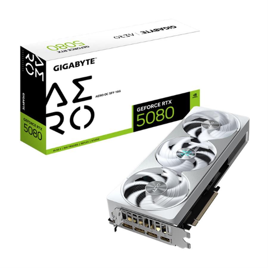 Placa de Video Gigabyte Geforce RTX 5080 Aero OC SFF 16GB