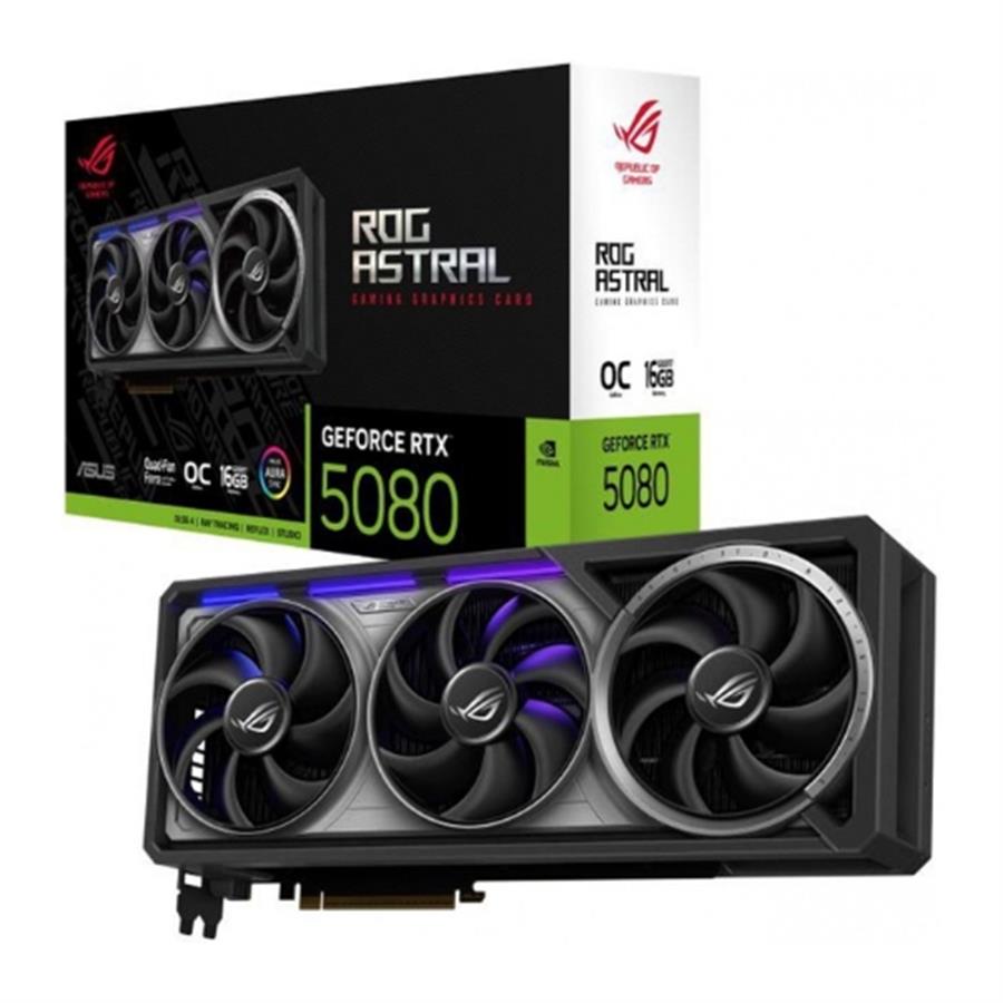 Placa de Video Asus ROG Astral GeForce RTX 5080 OC 16GB Gaming