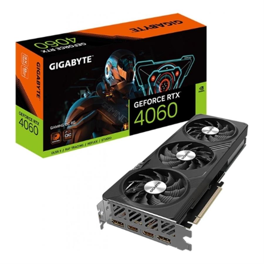 Placa de Video Gigabyte GeForce RTX 4060 Gaming OC 8GB