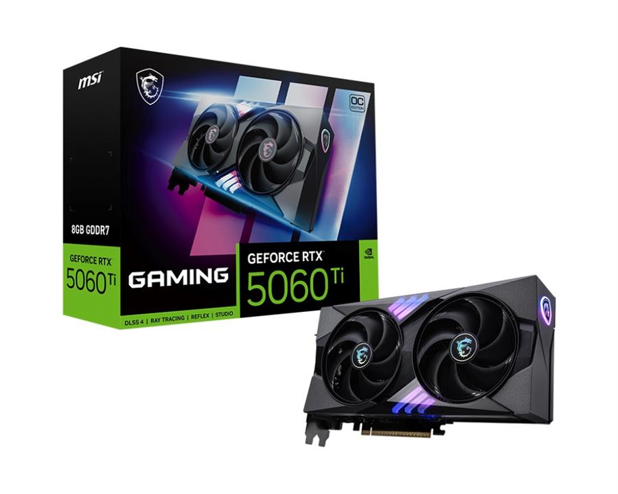 Placa de Video Msi Geforce RTX 5060 Ti Gaming OC 8GB