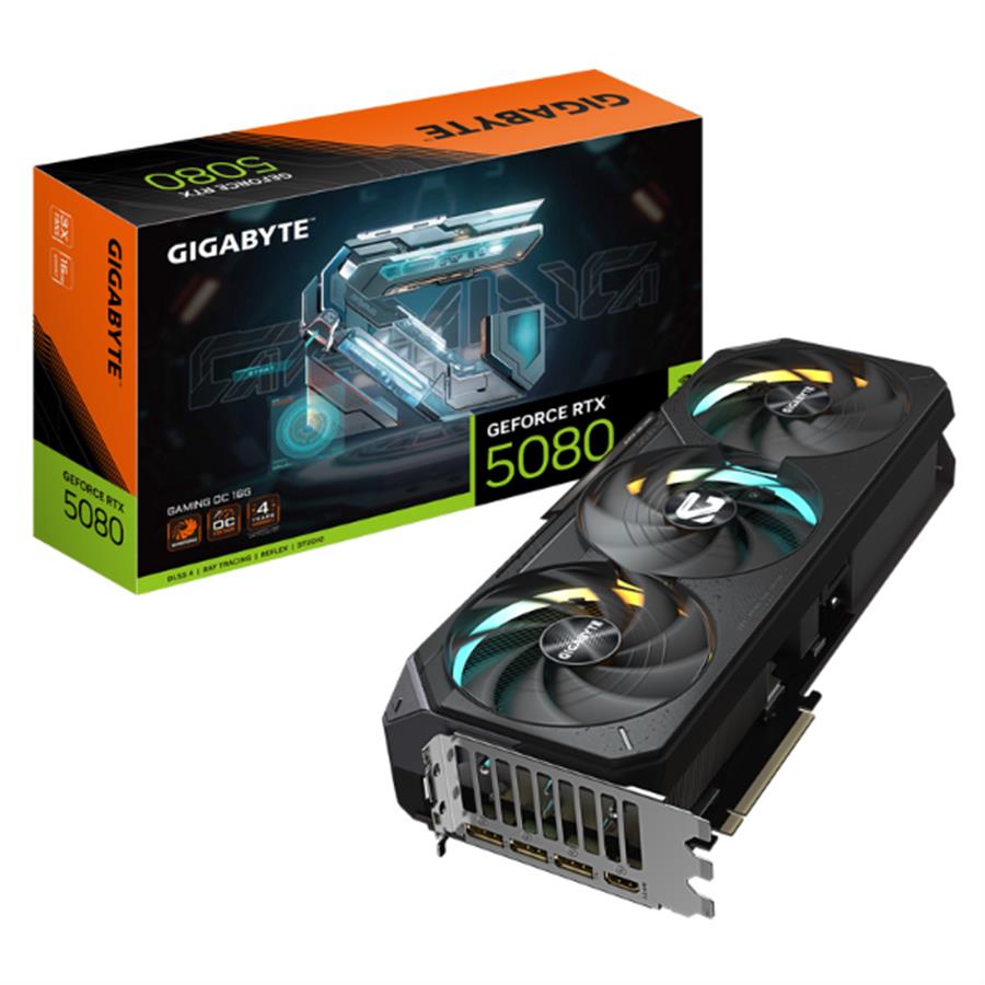 Placa de Video Gigabyte Geforce RTX 5080 Gaming OC 16GB