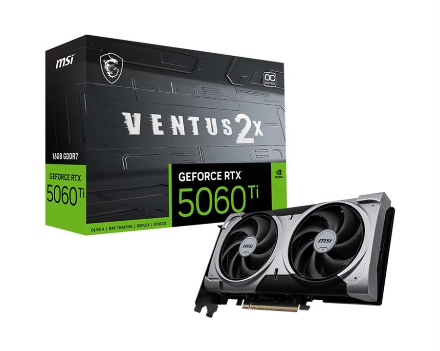 Placa de Video MSI Geforce RTX 5060 TI Ventus 2X OC Plus 16GB