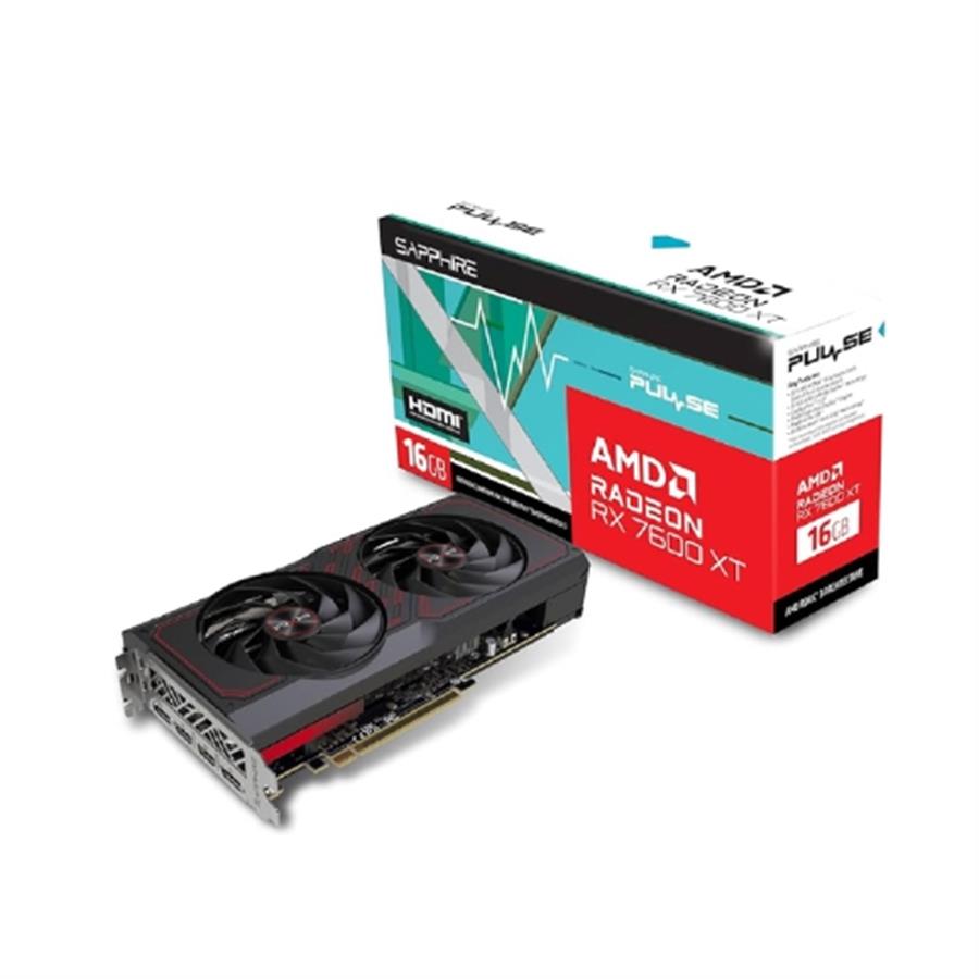 Placa de Video Sapphire Pulse RX 7600 XT 16GB D6