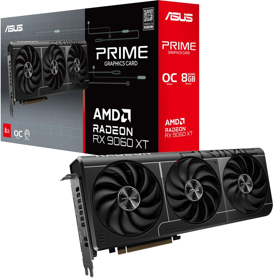 Placa de Video Asus Prime RX 9060 XT OC 8GB