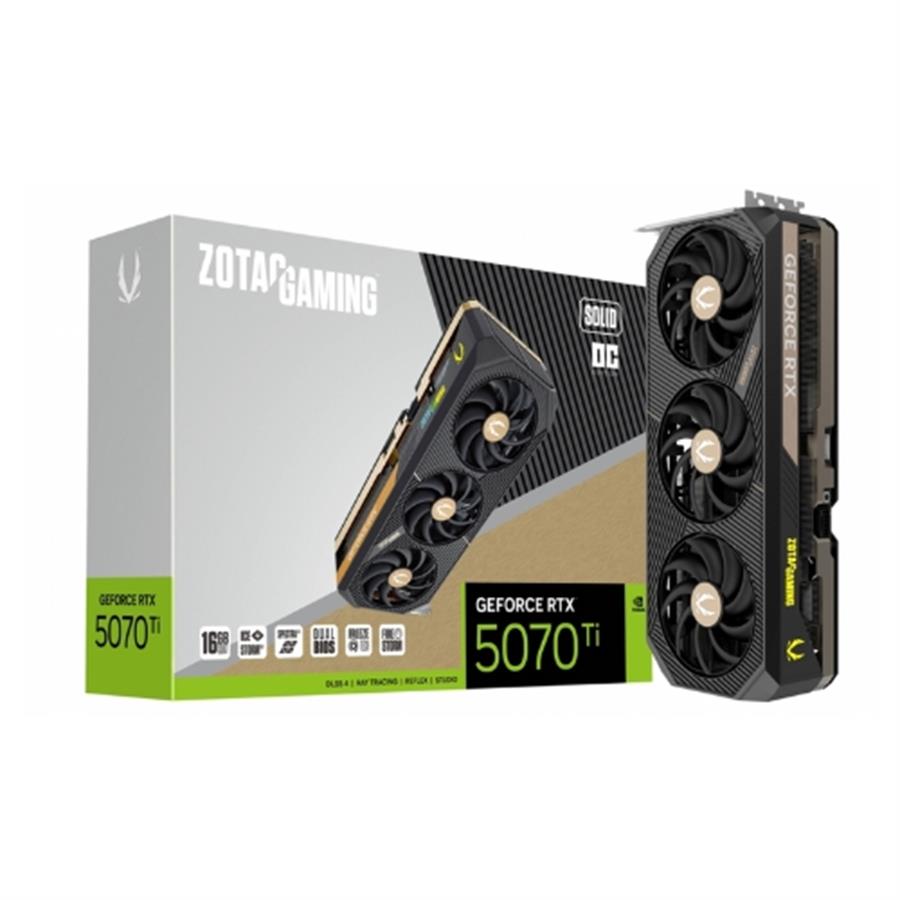 Placa de Video Zotac RTX 5070 TI Solid OC 16GB