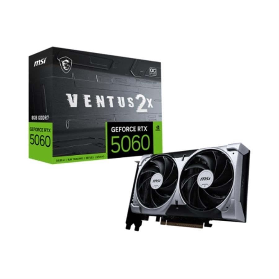 Placa de Video MSI GeForce RTX 5060 Ventus 2X 8GB OC