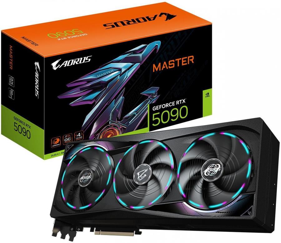 Placa de Video Gigabyte RTX 5090 Aorus Master 32GB
