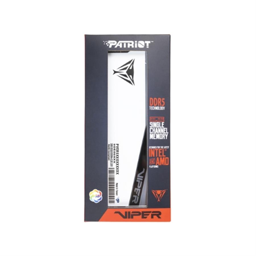 Memoria Patriot DDR5 Viper Elite 5 16GB CL30 6000MT/s White HS Single